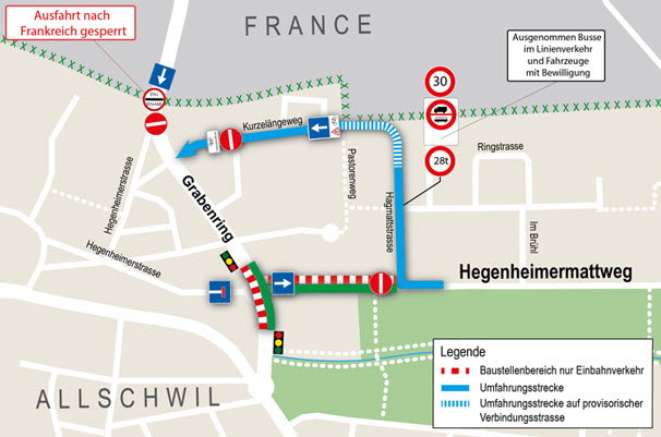 Verkehrsführung ab 11. Januar 2021