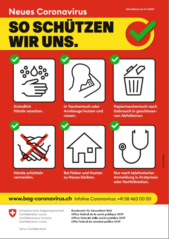 Coronavirus COVID-19 - Verhalten im Verdachtsfall