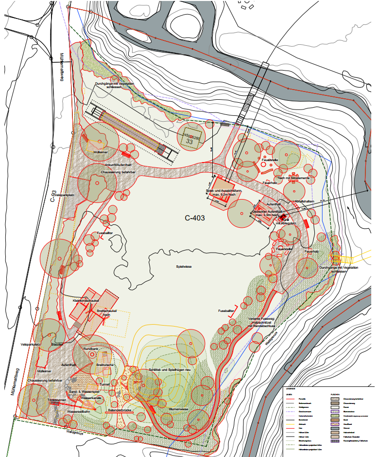 Ausschnitt Plan Neugestaltung Plumpi