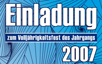 Begleitbild Anmeldung Volljährigskeitsfest
