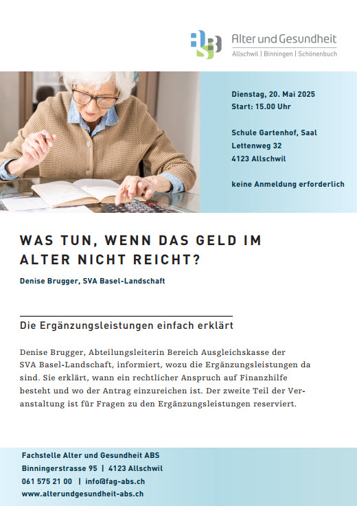 Geld im Alter nicht reicht